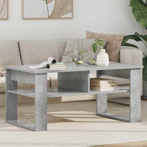 vidaXL Coffee Table Concrete Grey 96 x 54 x 44 cm Engineered Wood