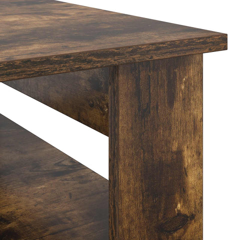 vidaXL Coffee Table Smoked Oak 96 x 54 x 44 cm Engineered Wood