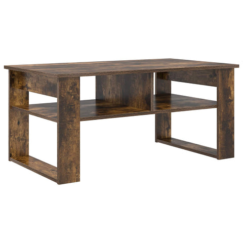 vidaXL Coffee Table Smoked Oak 96 x 54 x 44 cm Engineered Wood