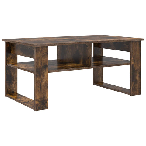 vidaXL Coffee Table Smoked Oak 96 x 54 x 44 cm Engineered Wood