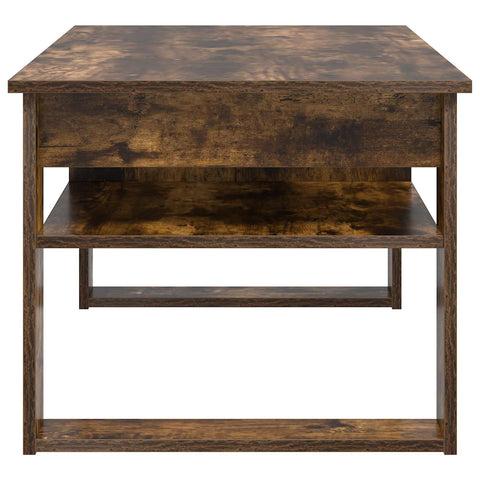vidaXL Coffee Table Smoked Oak 96 x 54 x 44 cm Engineered Wood