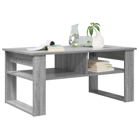 vidaXL Coffee Table Grey Sonoma 96 x 54 x 44 cm Engineered Wood