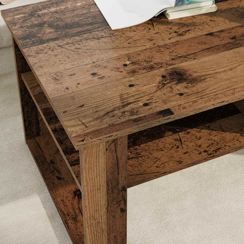 vidaXL Coffee Table Old Wood 96 x 54 x 44 cm Engineered Wood