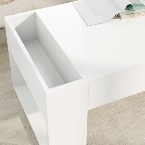 vidaXL Coffee Table White 110 x 50 x 41 cm Engineered Wood