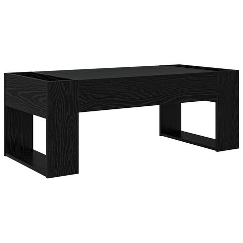 vidaXL Coffee Table Black Oak 110 x 50 x 41 cm Engineered Wood