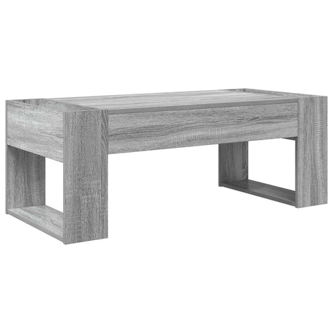 vidaXL Coffee Table Grey Sonoma 110 x 50 x 41 cm Engineered Wood