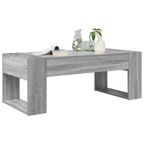 vidaXL Coffee Table Grey Sonoma 110 x 50 x 41 cm Engineered Wood