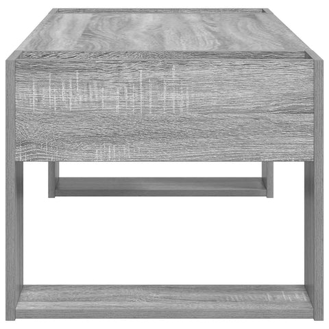 vidaXL Coffee Table Grey Sonoma 110 x 50 x 41 cm Engineered Wood