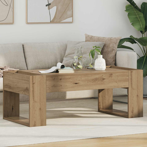 vidaXL Coffee Table Artisan Oak 110 x 50 x 41 cm Engineered Wood