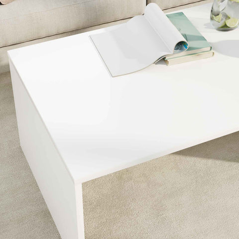 vidaXL Coffee Table White 95 x 50 x 34 cm Engineered Wood