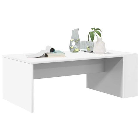 vidaXL Coffee Table White 95 x 50 x 34 cm Engineered Wood