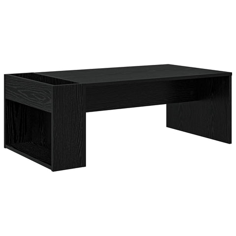 vidaXL Coffee Table Black Oak 95 x 50 x 34 cm Engineered Wood