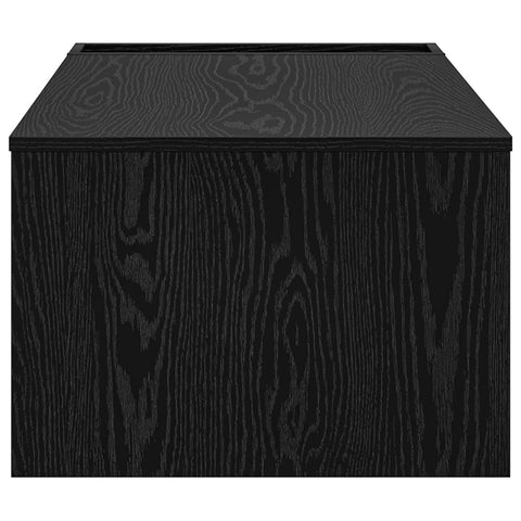 vidaXL Coffee Table Black Oak 95 x 50 x 34 cm Engineered Wood