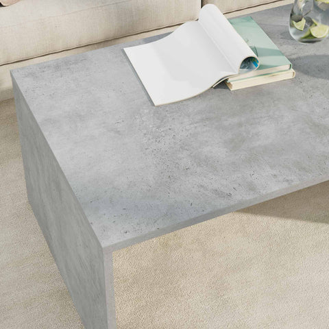 vidaXL Coffee Table Concrete Grey 95 x 50 x 34 cm Engineered Wood