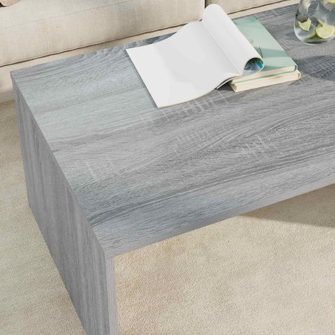vidaXL Coffee Table Grey Sonoma 95 x 50 x 34 cm Engineered Wood