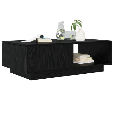 vidaXL Coffee Table Black Oak 95 x 55 x 31 cm Engineered Wood