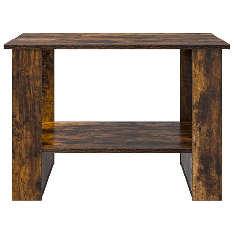 vidaXL Coffee Table Smoked Oak 72 x 50 x 50 cm Engineered Wood