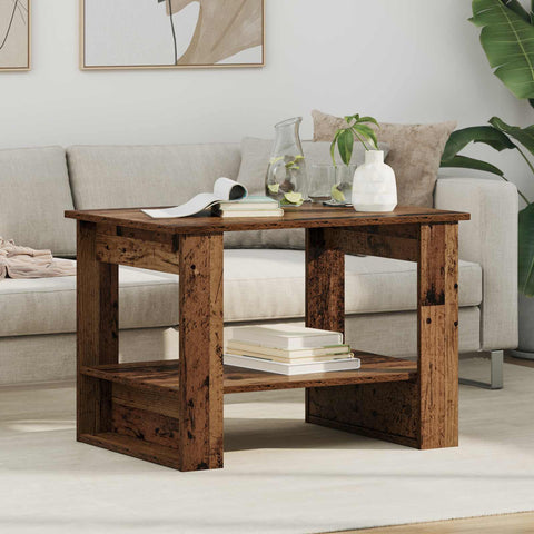 vidaXL Coffee Table Old Wood 72 x 50 x 50 cm Engineered Wood