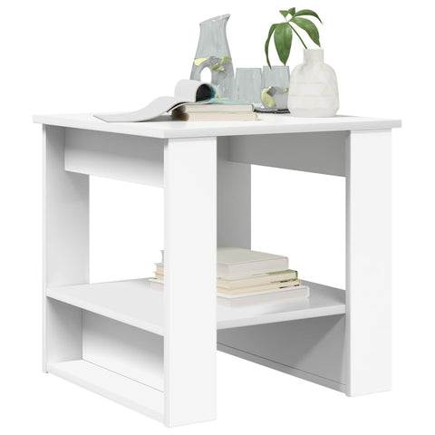 vidaXL Coffee Table White 51 x 50 x 50 cm Engineered Wood