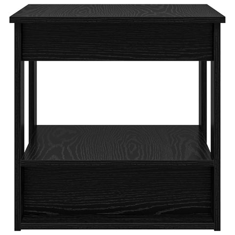 vidaXL Coffee Table Black Oak 51 x 50 x 50 cm Engineered Wood