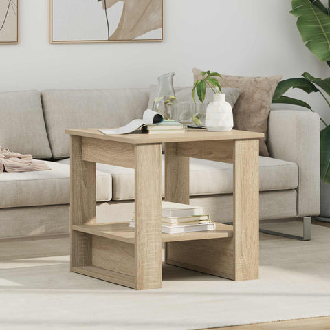 vidaXL Coffee Table Sonoma Oak 51 x 50 x 50 cm Engineered Wood