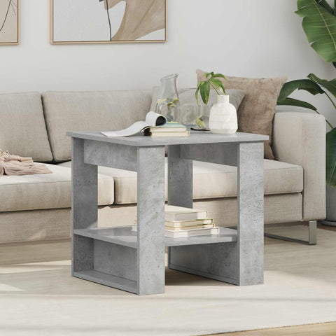 vidaXL Coffee Table Concrete Grey 51 x 50 x 50 cm Engineered Wood