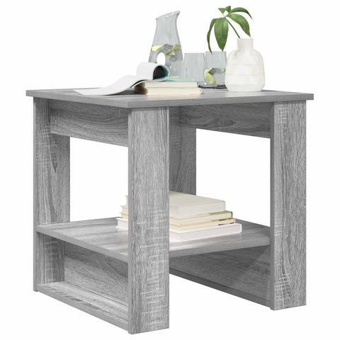 vidaXL Coffee Table Grey Sonoma 51 x 50 x 50 cm Engineered Wood