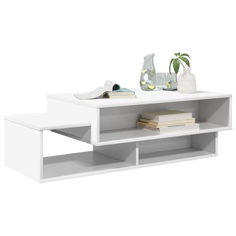 vidaXL Coffee Table White 105 x 50 x 32.5 cm Engineered Wood