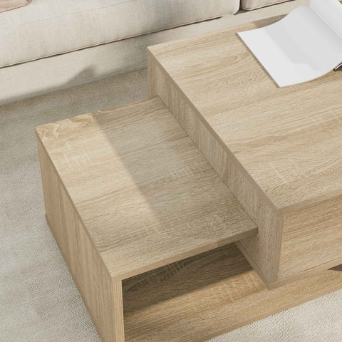 vidaXL Coffee Table Sonoma Oak 105 x 50 x 32.5 cm Engineered Wood