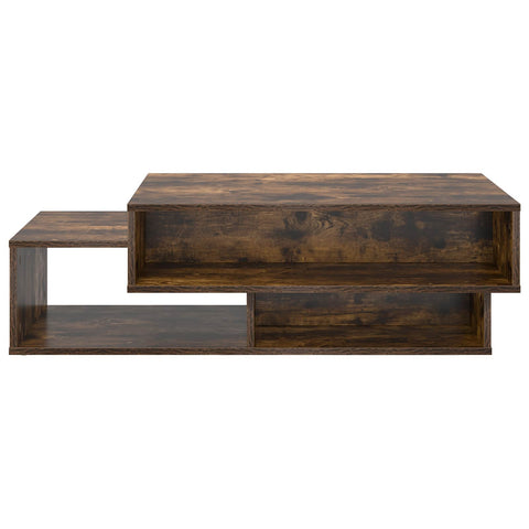 vidaXL Coffee Table Smoked Oak 105 x 50 x 32.5 cm Engineered Wood