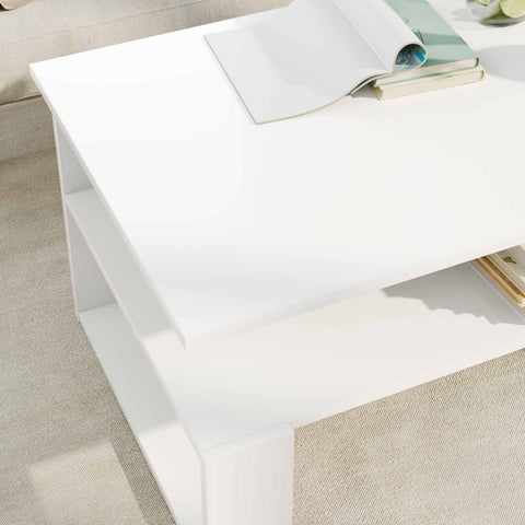 vidaXL Coffee Table White 90 x 50 x 40 cm Engineered Wood