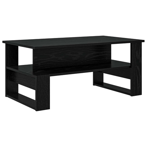 vidaXL Coffee Table Black Oak 90 x 50 x 40 cm Engineered Wood