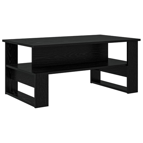 vidaXL Coffee Table Black Oak 90 x 50 x 40 cm Engineered Wood
