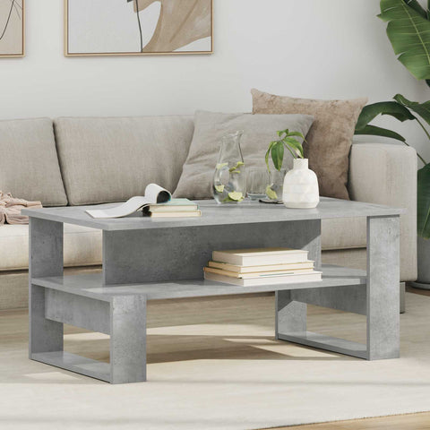 vidaXL Coffee Table Concrete Grey 90 x 50 x 40 cm Engineered Wood