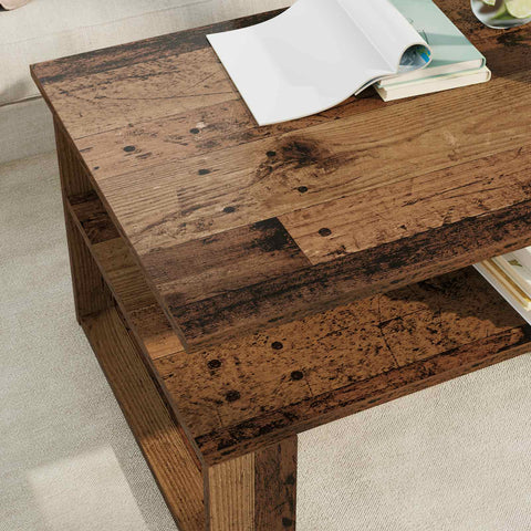 vidaXL Coffee Table Old Wood 90 x 50 x 40 cm Engineered Wood