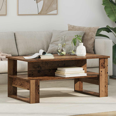vidaXL Coffee Table Old Wood 90 x 50 x 40 cm Engineered Wood