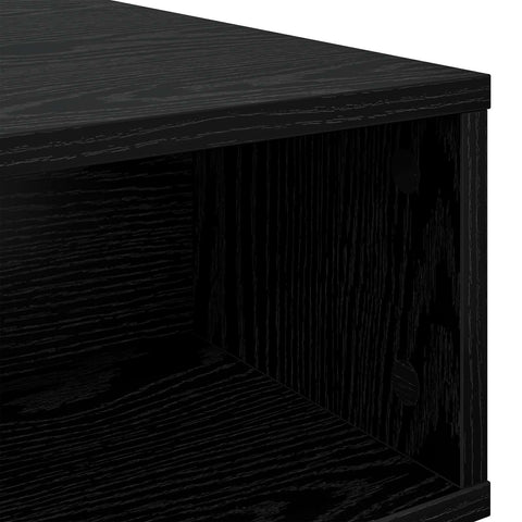 vidaXL Coffee Table Black Oak 80 x 46 x 35 cm Engineered Wood