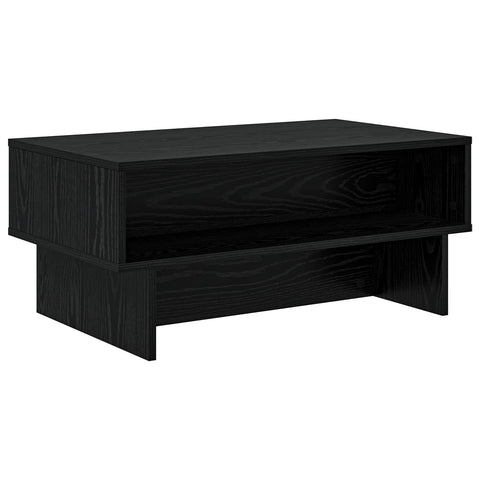 vidaXL Coffee Table Black Oak 80 x 46 x 35 cm Engineered Wood