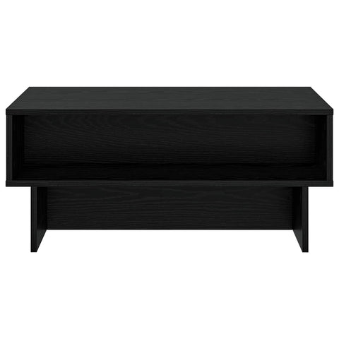 vidaXL Coffee Table Black Oak 80 x 46 x 35 cm Engineered Wood