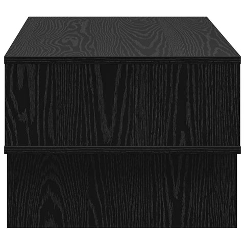 vidaXL Coffee Table Black Oak 80 x 46 x 35 cm Engineered Wood