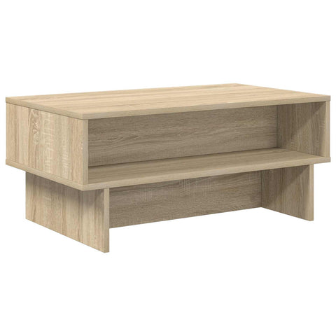 vidaXL Coffee Table Sonoma Oak 80 x 46 x 35 cm Engineered Wood