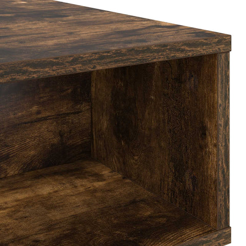 vidaXL Coffee Table Smoked Oak 80 x 46 x 35 cm Engineered Wood