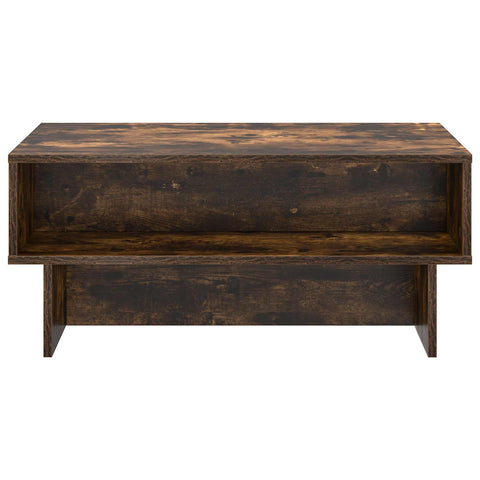 vidaXL Coffee Table Smoked Oak 80 x 46 x 35 cm Engineered Wood