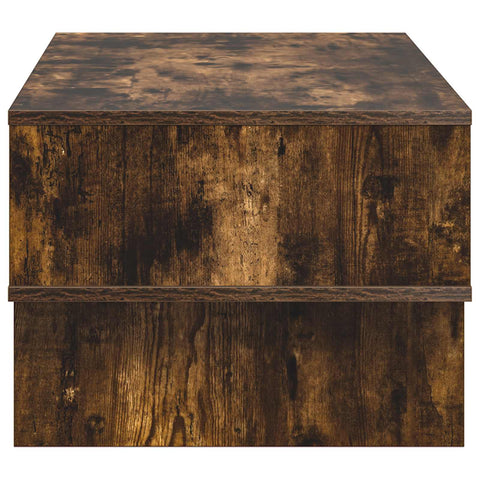 vidaXL Coffee Table Smoked Oak 80 x 46 x 35 cm Engineered Wood