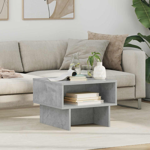 vidaXL Coffee Table Concrete Grey 48 x 46 x 35 cm Engineered Wood
