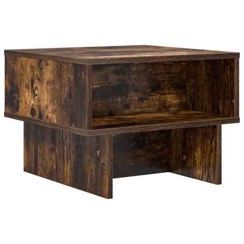 vidaXL Coffee Table Smoked Oak 48 x 46 x 35 cm Engineered Wood