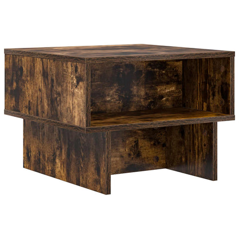 vidaXL Coffee Table Smoked Oak 48 x 46 x 35 cm Engineered Wood