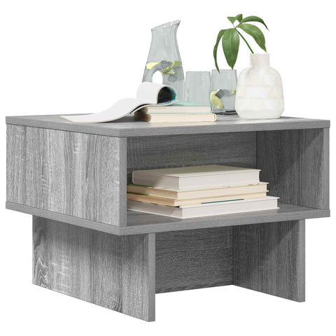 vidaXL Coffee Table Grey Sonoma 48 x 46 x 35 cm Engineered Wood