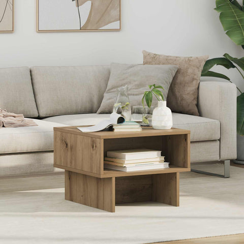 vidaXL Coffee Table Artisan Oak 48 x 46 x 35 cm Engineered Wood