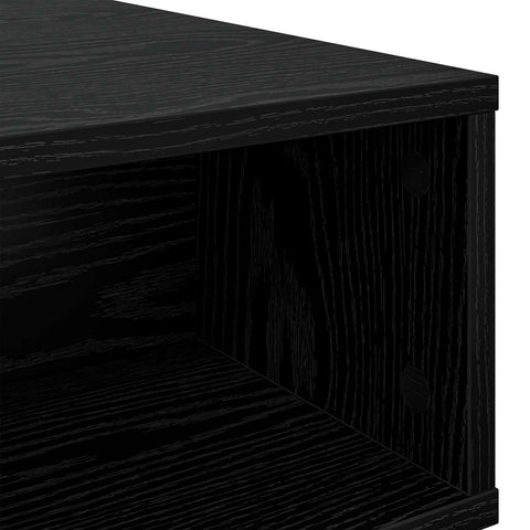 vidaXL Coffee Table Black Oak 100 x 46 x 35 cm Engineered Wood
